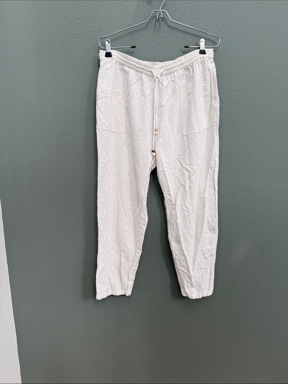 L Space Pant‎ White 100% Cotton Women’s SZ Large